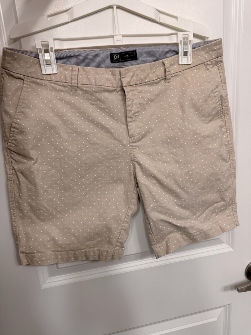 Gef Women's Polka Dot Chino Shorts